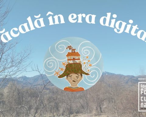 Afiș promoțional al proiectului „Păcală în era digitală”, dedicat reinventării snoavelor românești prin artă, educație și tehnologie